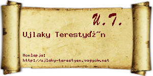 Ujlaky Terestyén névjegykártya